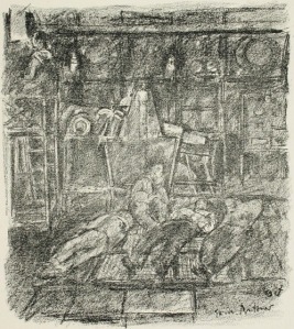 Reinhard Goering – Sea Battle, ilustración de Erich Büttner (1918)