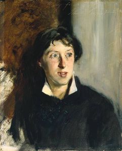 Vernon Lee (Violet Paget), retratada por John Singer Sargent (1881)