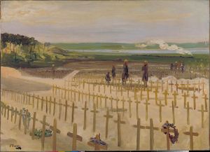 John Lavery – El Cementerio de Étaples (1919)